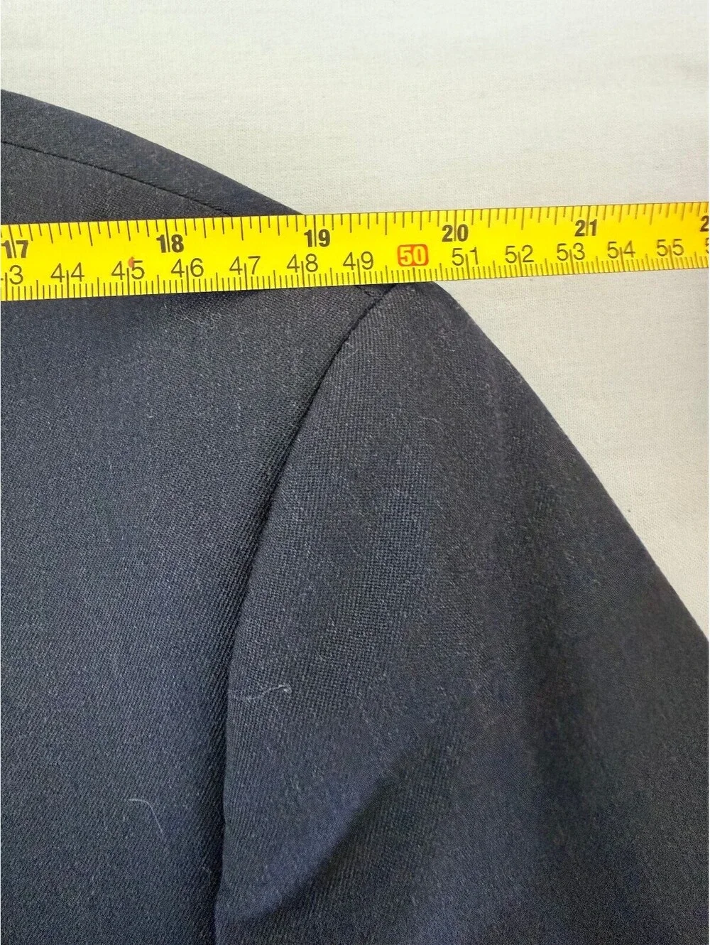 Front Row Platinum 100% Wool Black Two Button Blazer Sport Coat Men's 46R